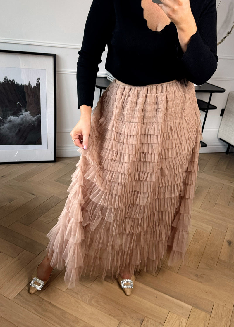 Dolly tulle skirt - Nude-The Style Attic