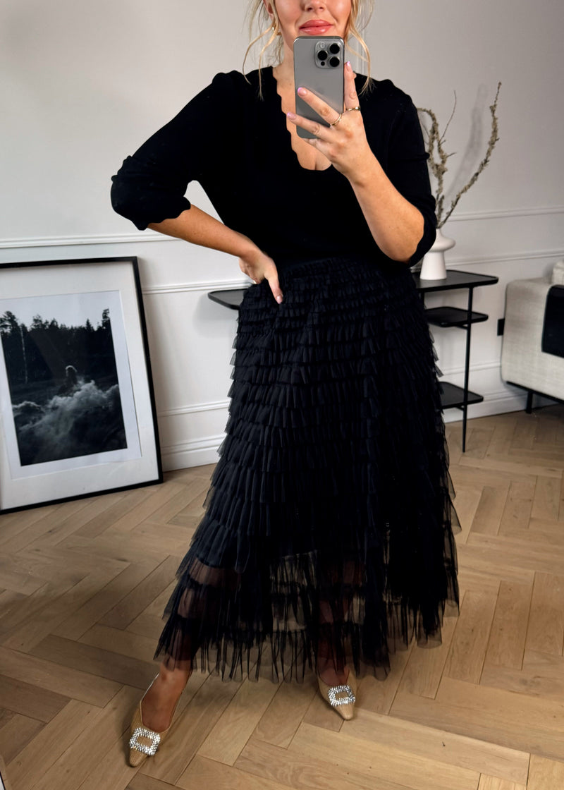 Dolly tulle skirt - black-The Style Attic