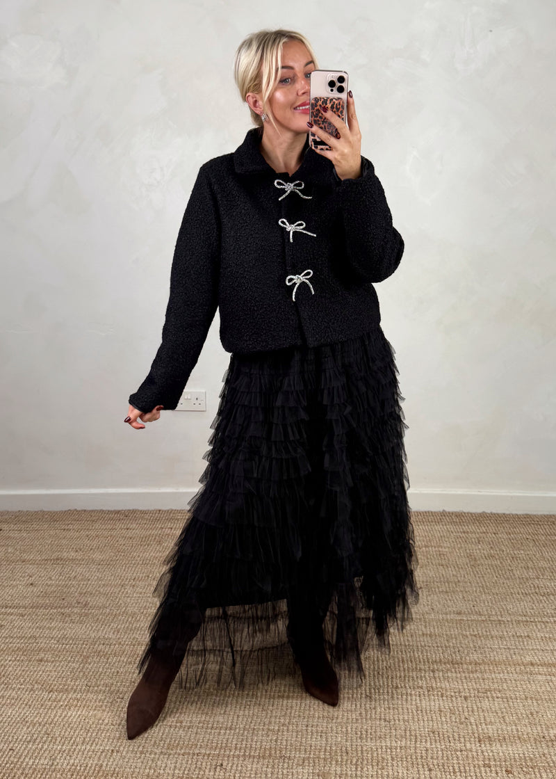 Dolly tulle skirt - black-The Style Attic