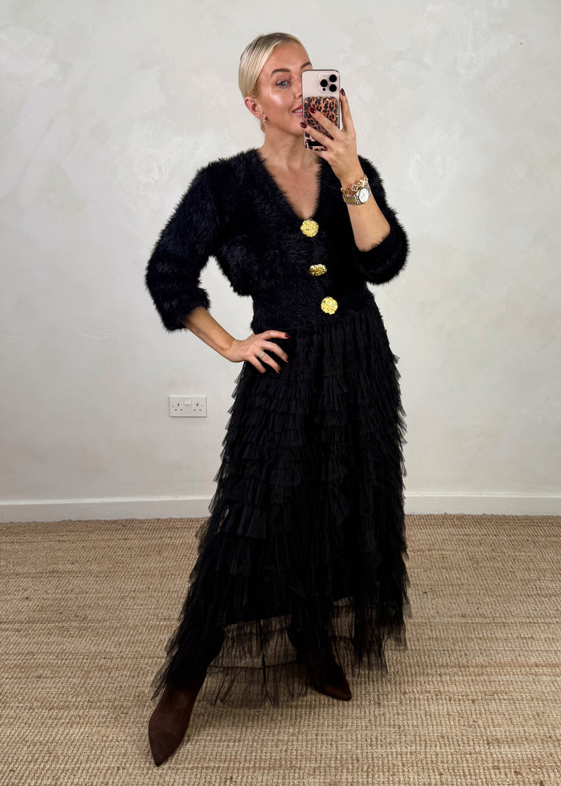 Dolly tulle skirt - black-The Style Attic