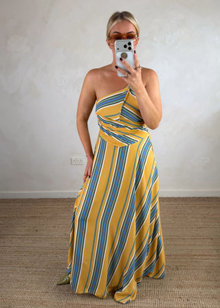 Drake striped skirt co-ord-The Style Attic