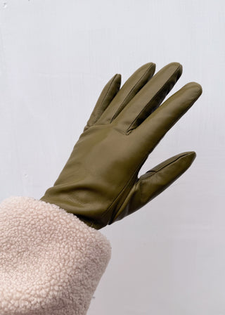 Driving glove - olive-The Style Attic