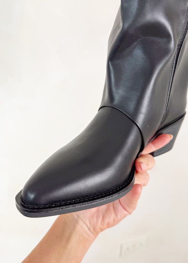 Eastwood zip boots - black-The Style Attic