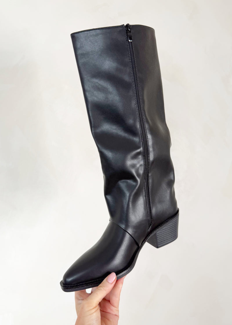 Eastwood zip boots - black-The Style Attic