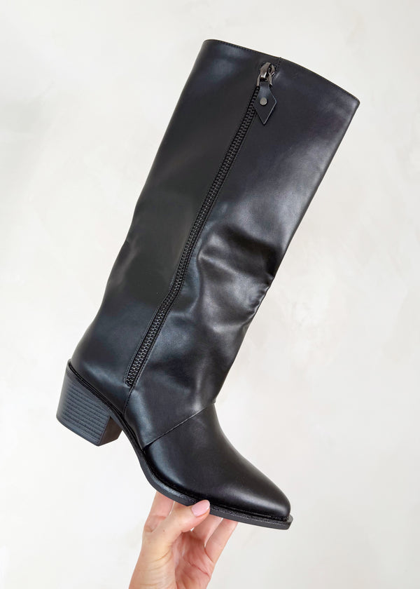 Eastwood zip boots - black-The Style Attic