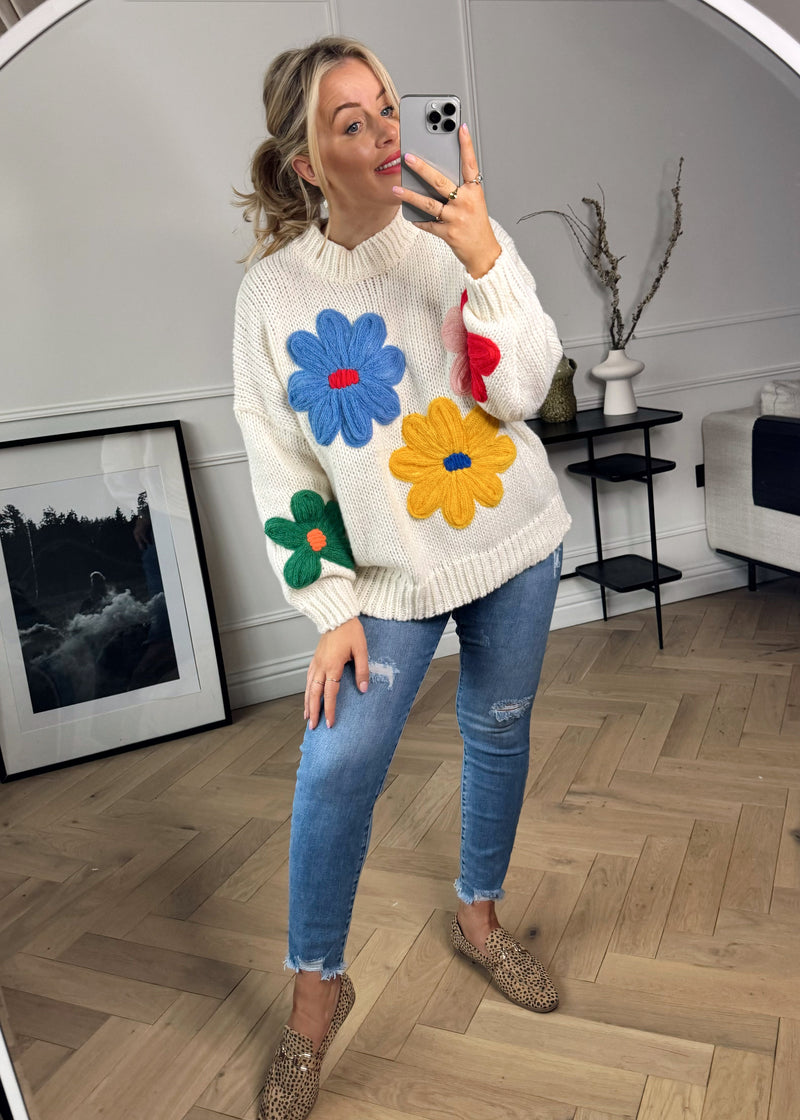 Elodie floral knit-The Style Attic