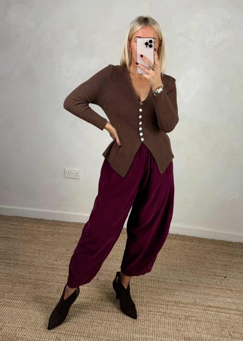 Elodie knit - chocolate-The Style Attic