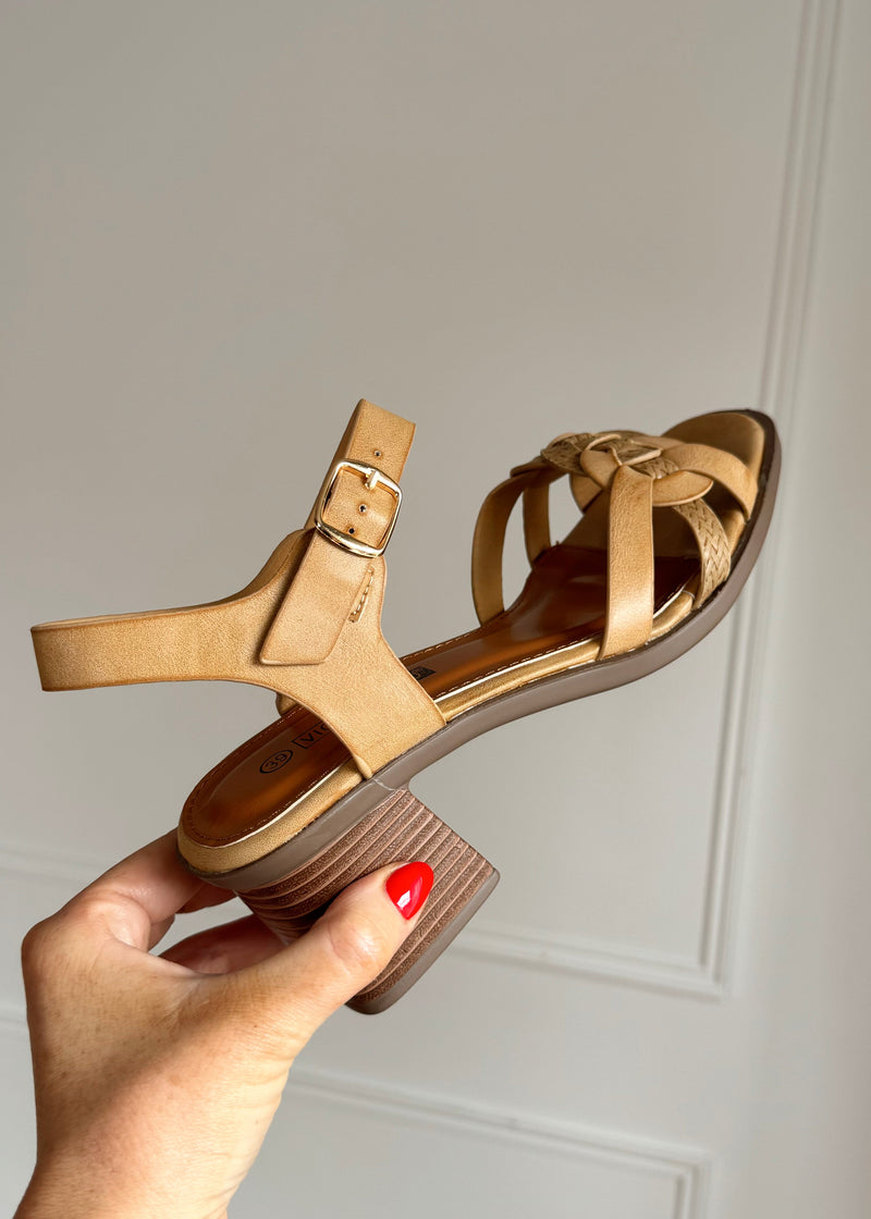 Emily sandal - beige-The Style Attic