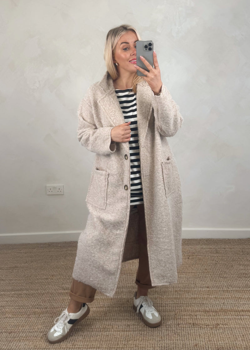 Emma overcoat - cream-The Style Attic