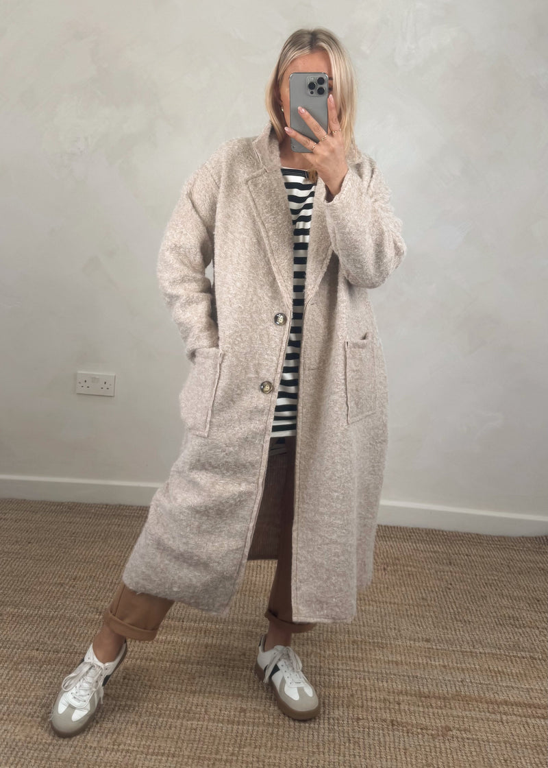 Emma overcoat - cream-The Style Attic