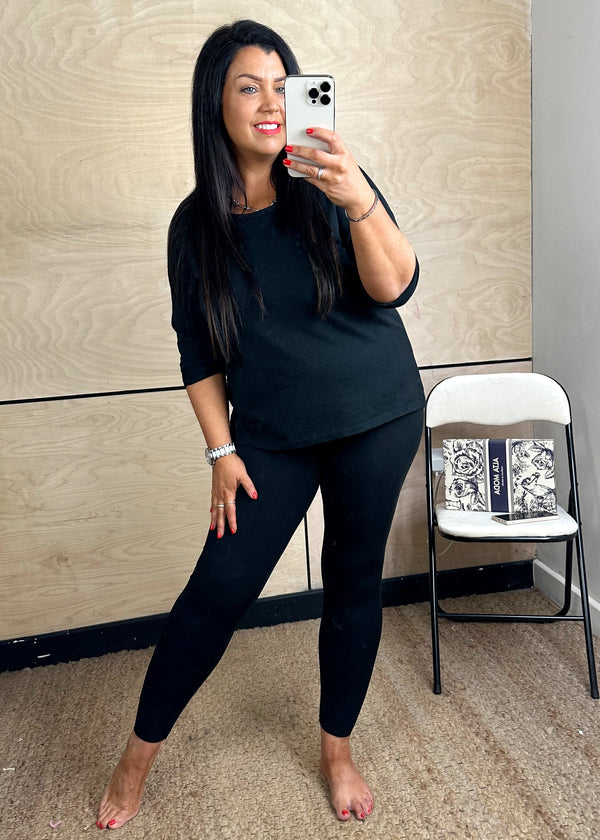 Energy leggings - Black (to a size 20)-The Style Attic