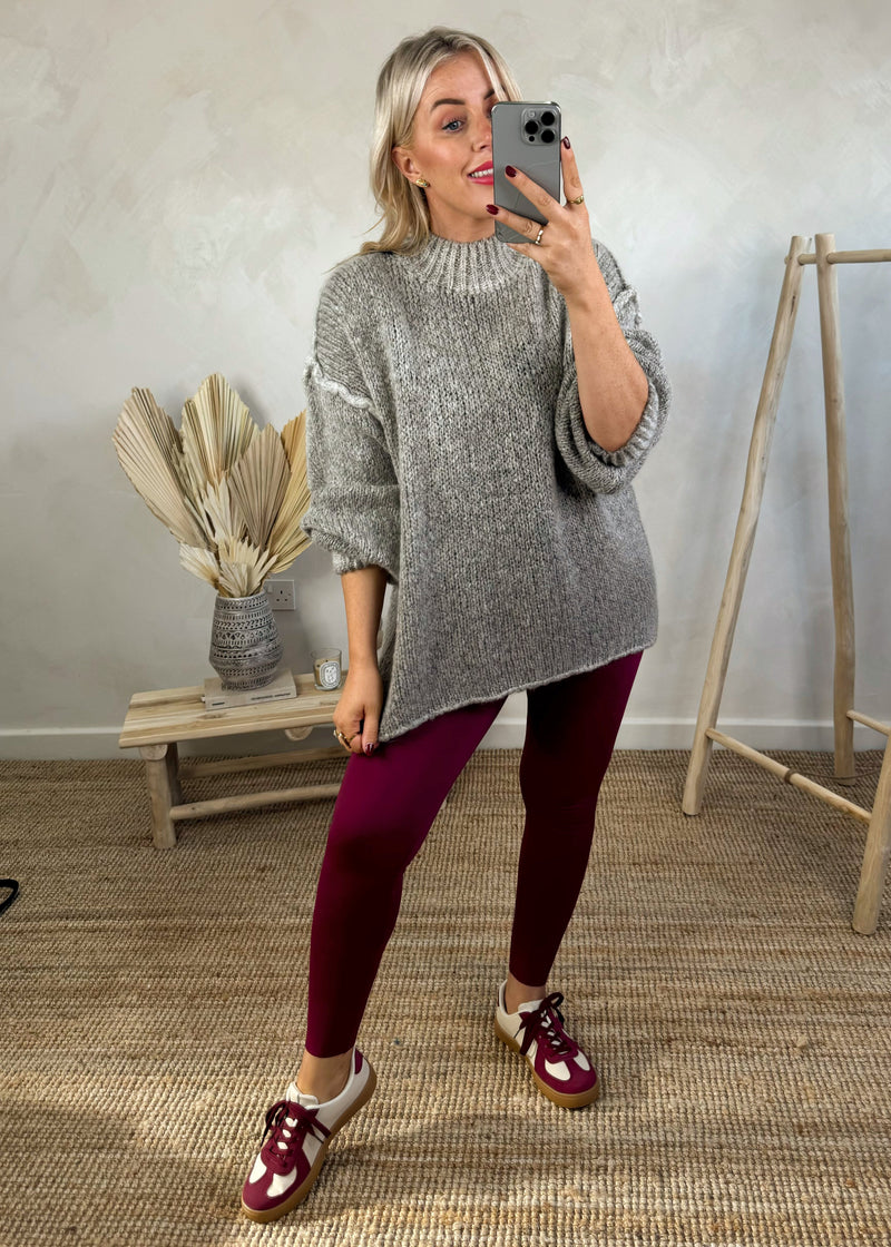 Energy leggings - Merlot-The Style Attic