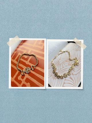 Equestrian link necklace - Gold-The Style Attic