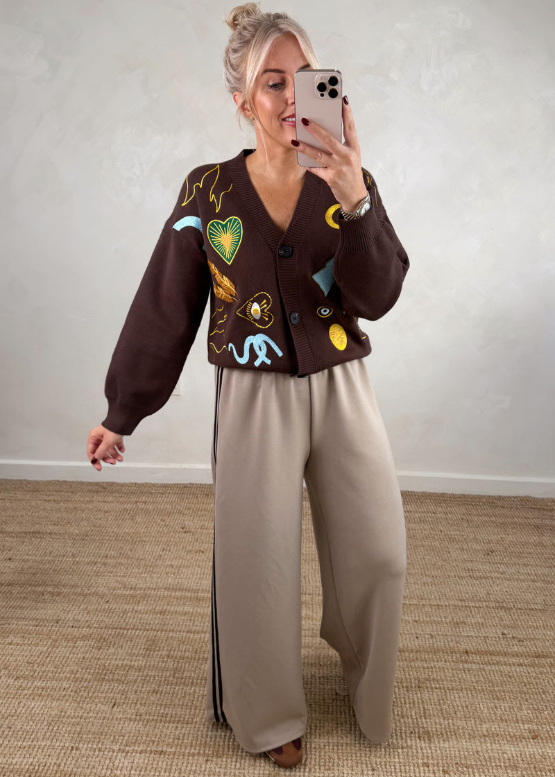 Essie cardigan - chocolate-The Style Attic