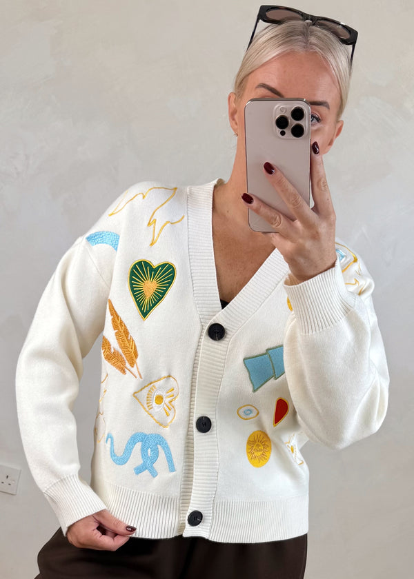 Essie cardigan - cream-The Style Attic