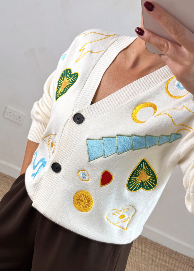 Essie cardigan - cream-The Style Attic