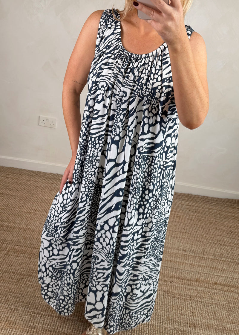 Everley sundress - navy-The Style Attic