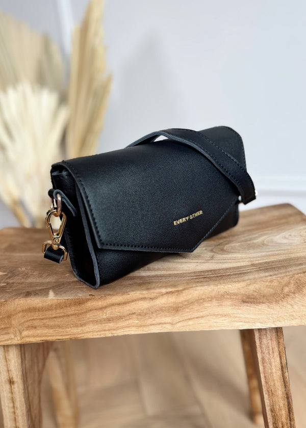 Every other mini flap bag - black-The Style Attic