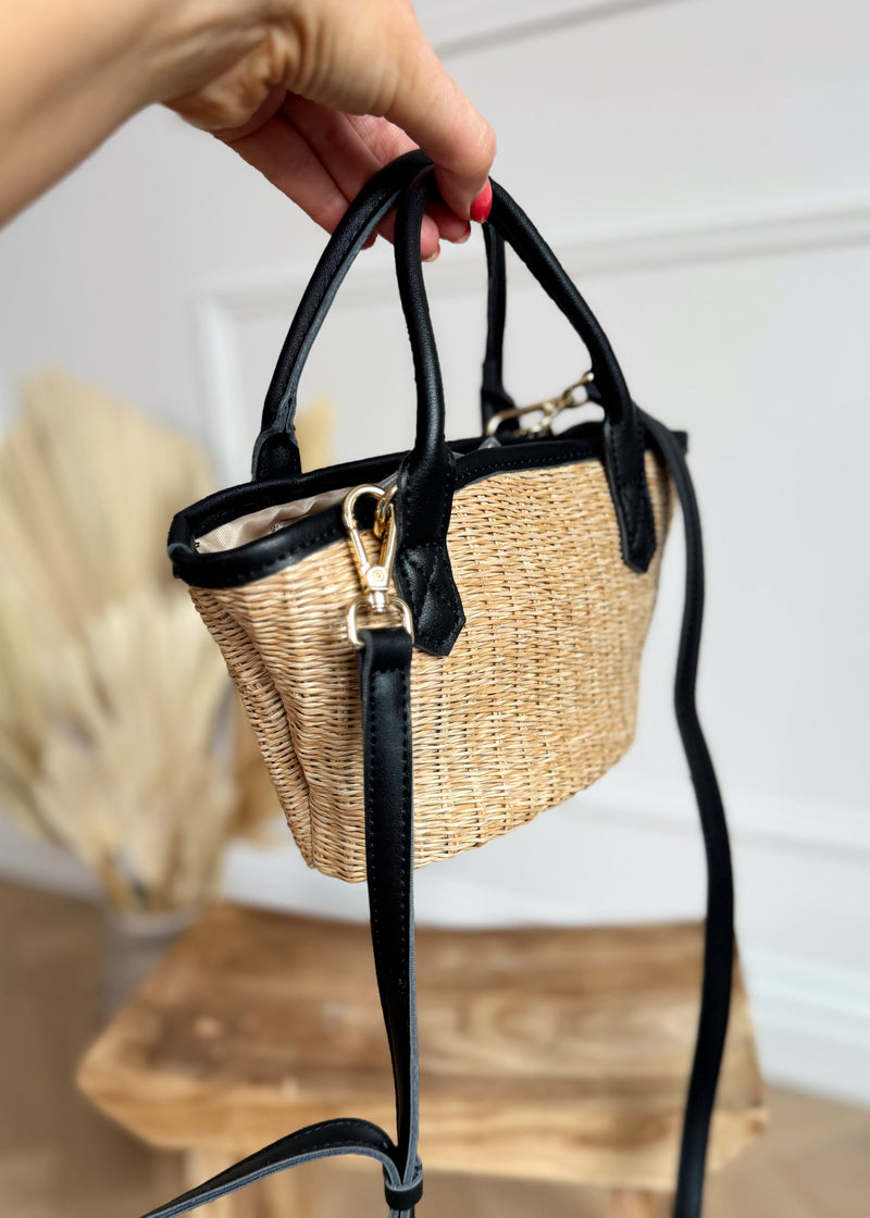 Every other mini straw bag - fuchsia-The Style Attic