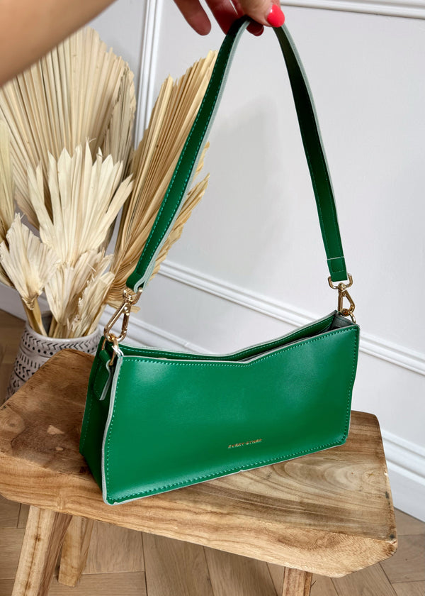 Every other v shoulder bag - green-The Style Attic