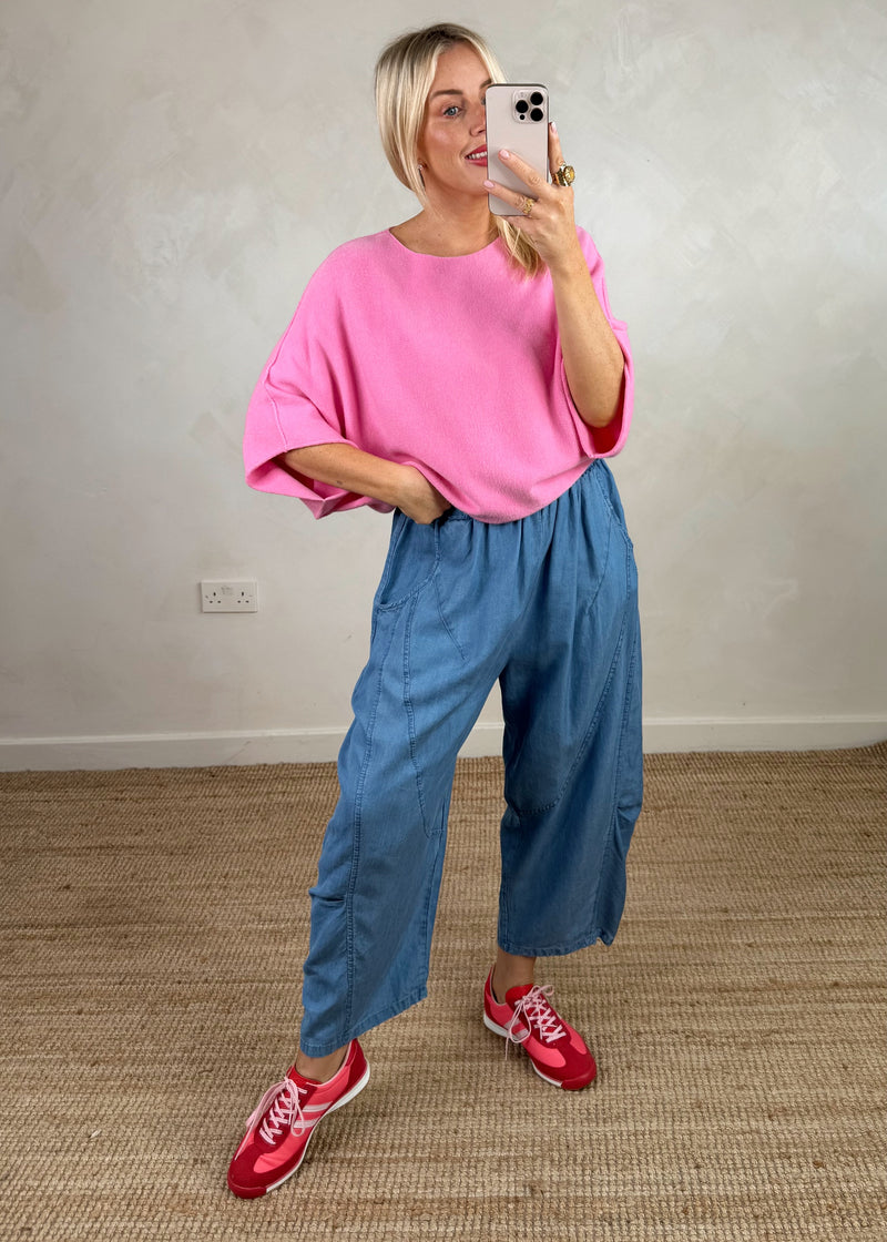Farrah knit -candy pink-The Style Attic