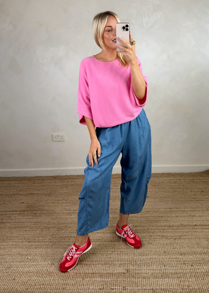 Farrah knit -candy pink-The Style Attic