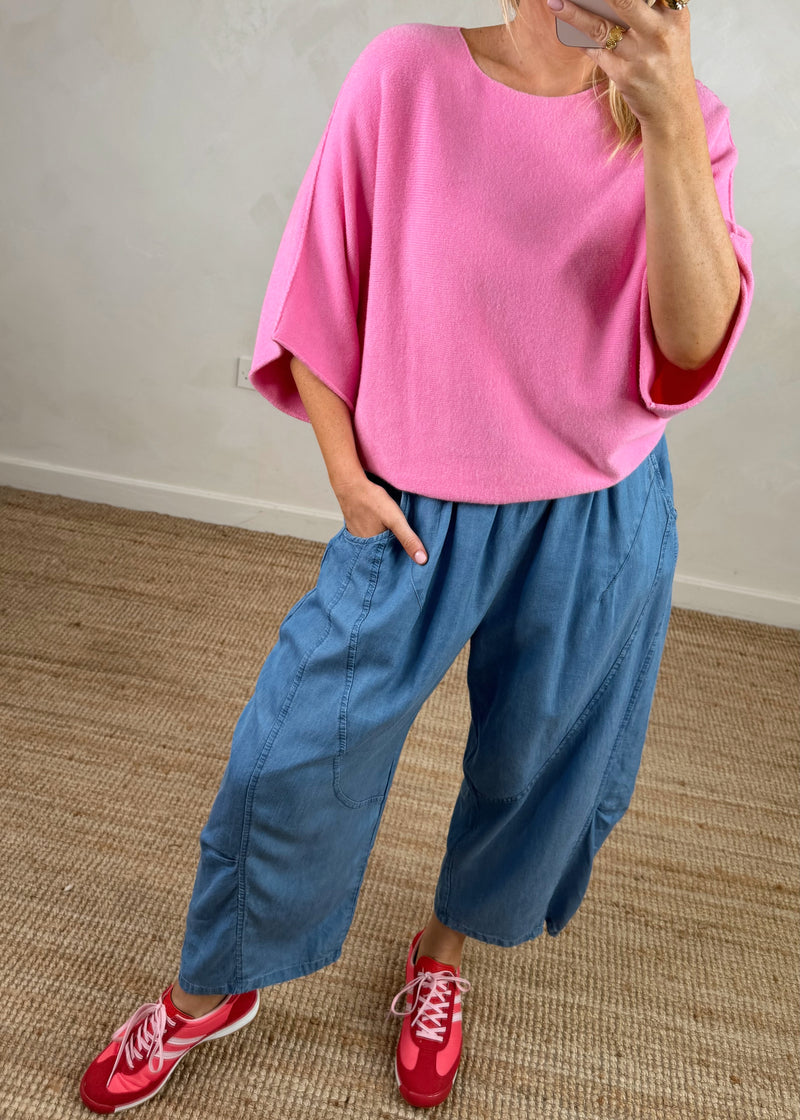 Farrah knit -candy pink-The Style Attic
