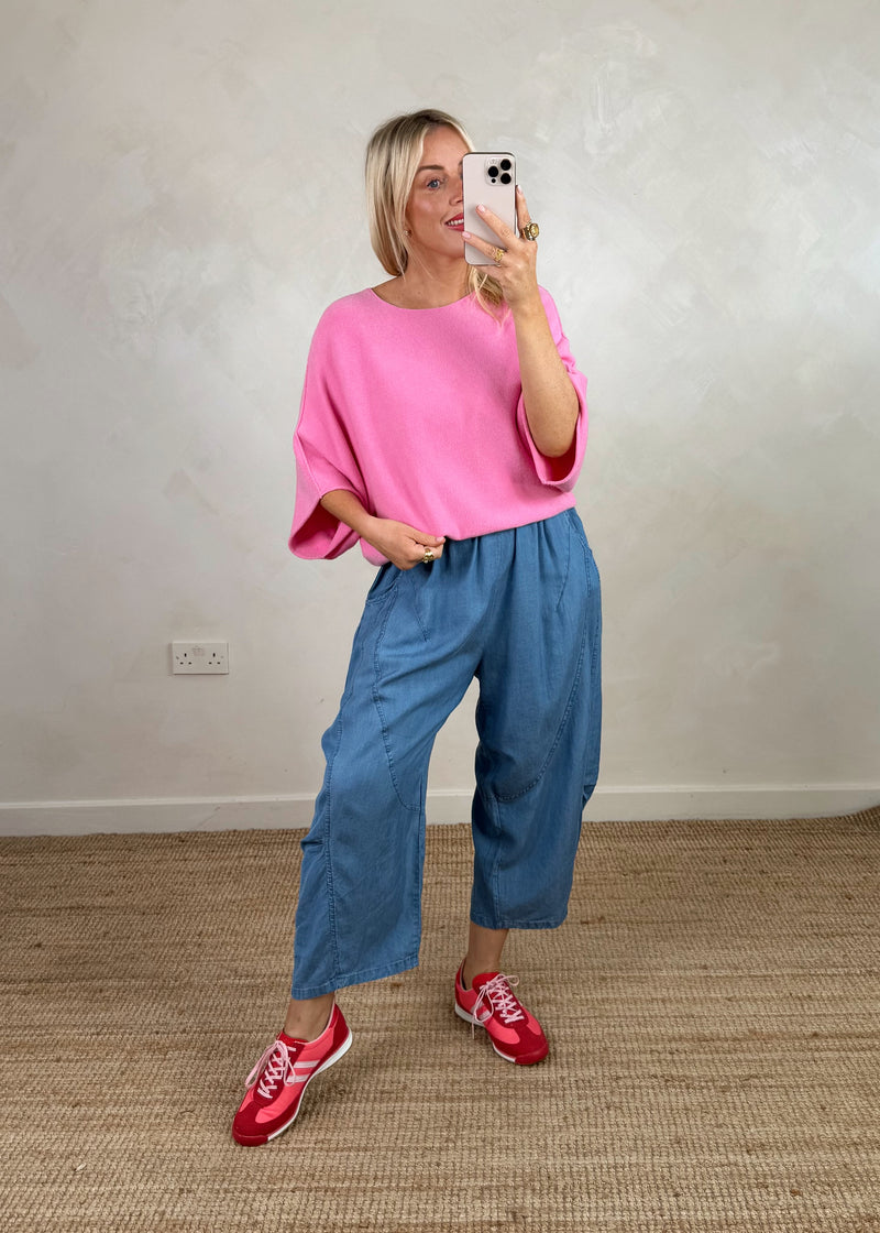 Farrah knit -candy pink-The Style Attic