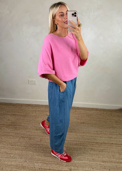 Farrah knit -candy pink-The Style Attic