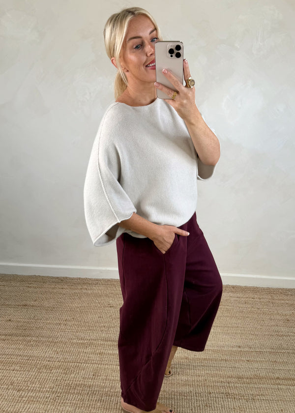 Farrah knit - cream-The Style Attic