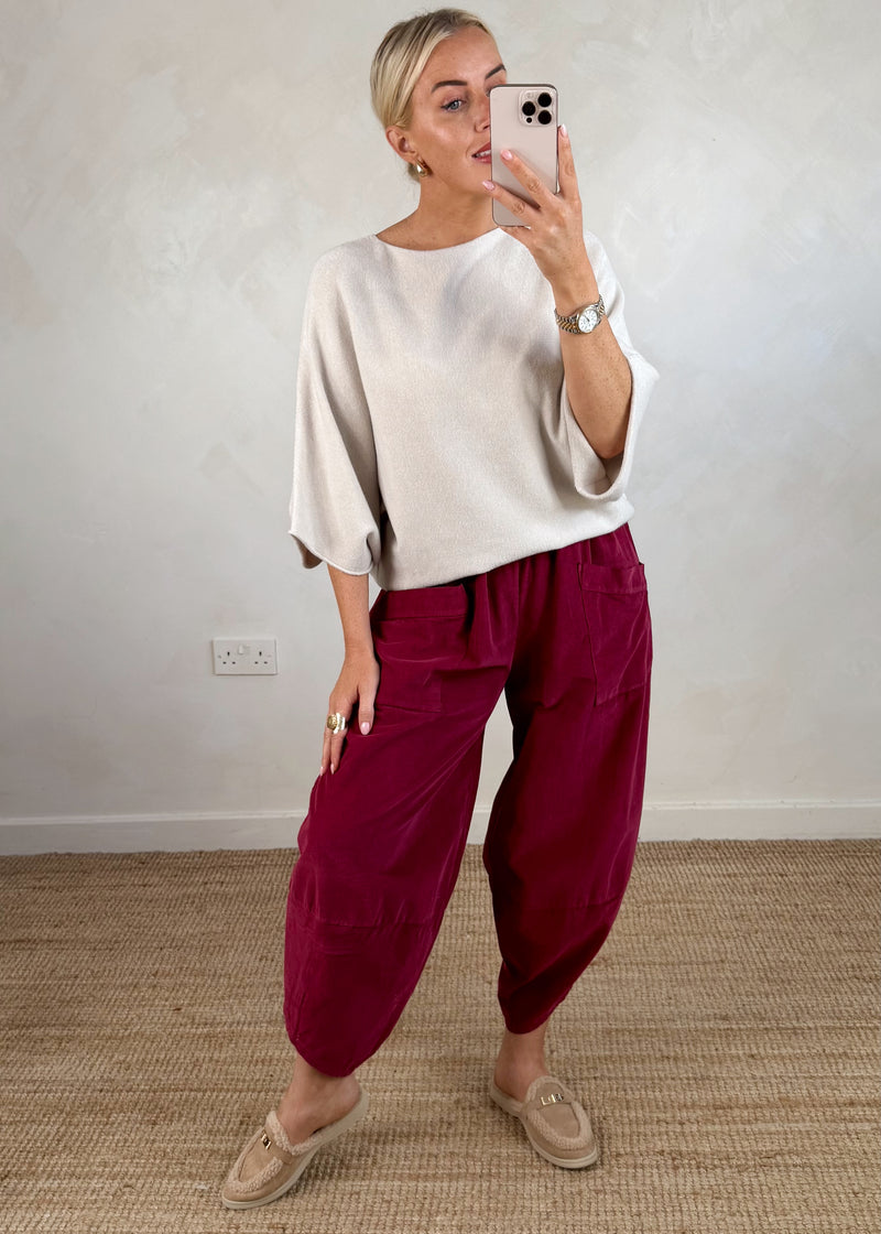 Farrah knit - cream-The Style Attic
