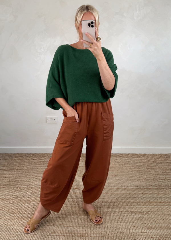 Farrah knit - forest green-The Style Attic