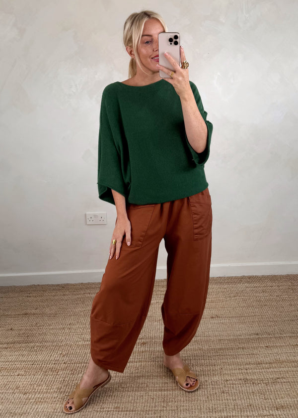Farrah knit - forest green-The Style Attic