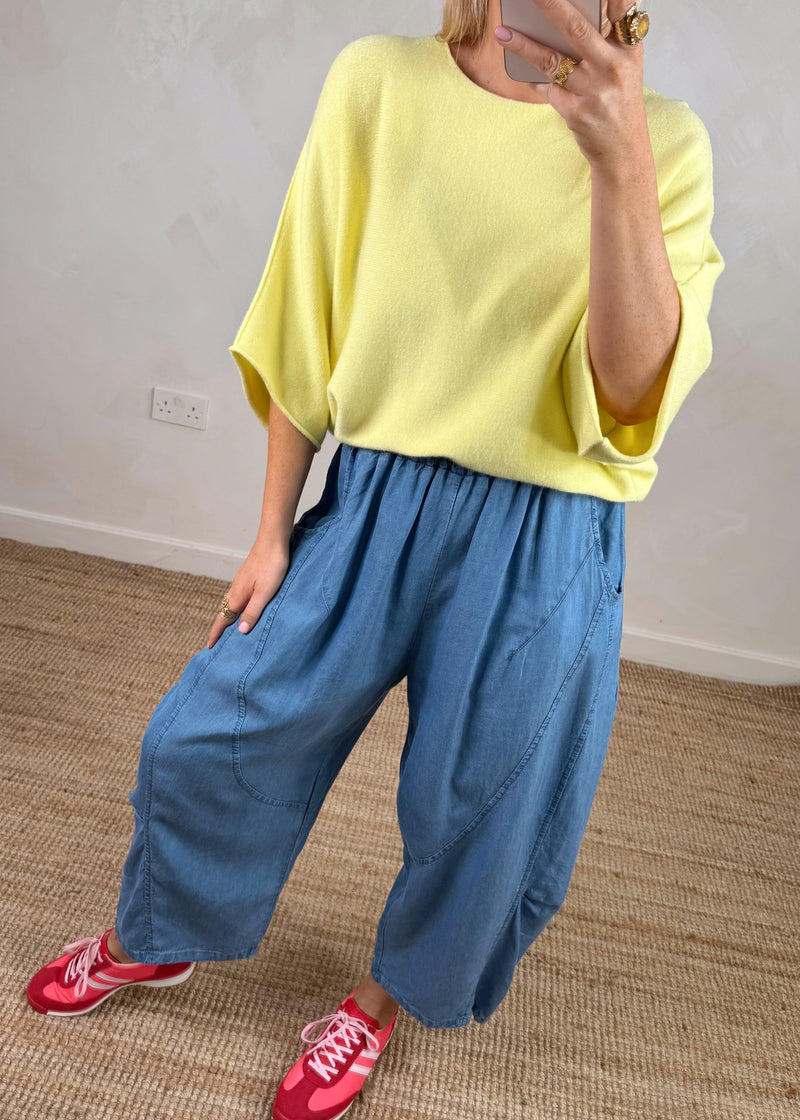 Farrah knit - lemon-The Style Attic