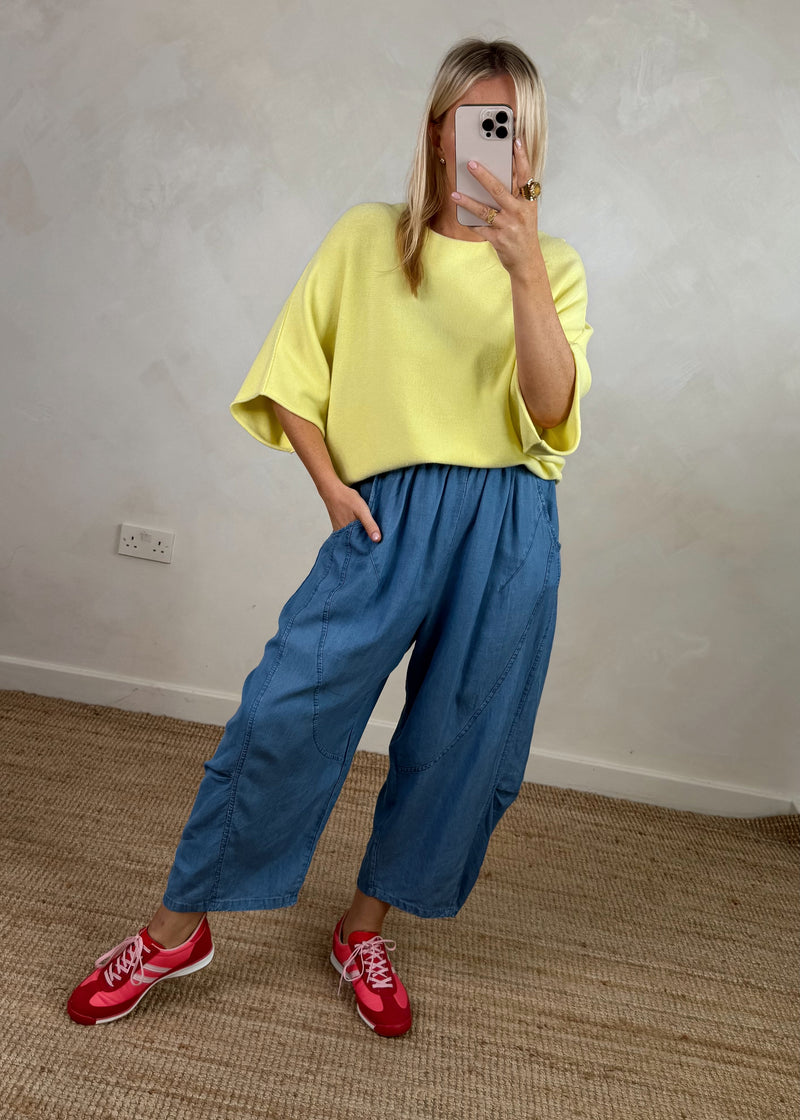 Farrah knit - lemon-The Style Attic