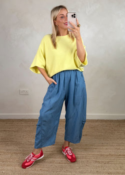 Farrah knit - lemon-The Style Attic