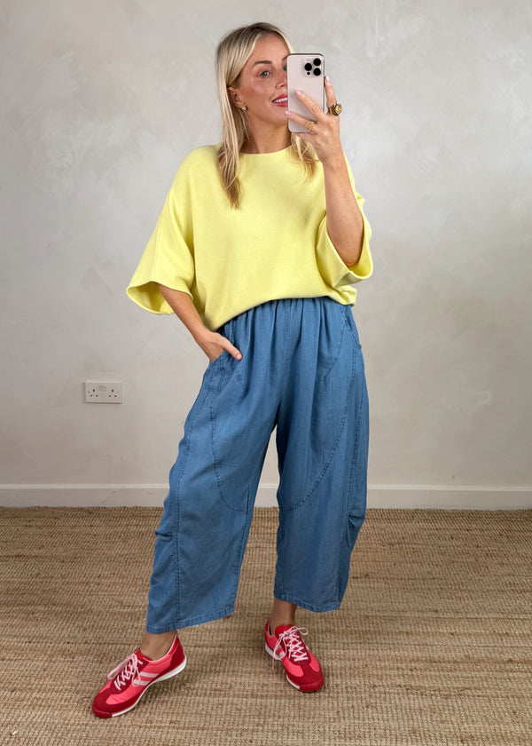 Farrah knit - lemon-The Style Attic