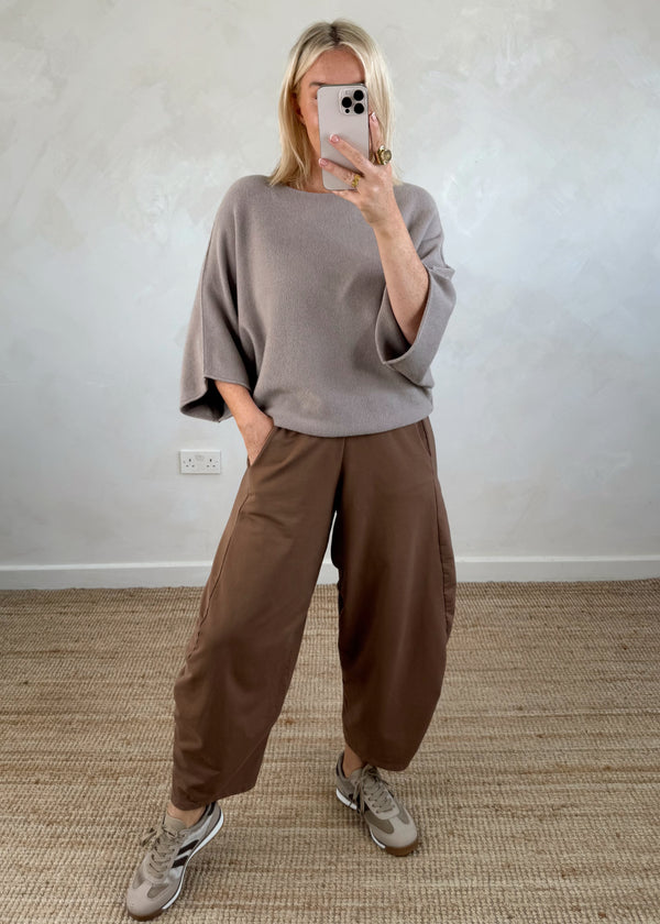 Farrah knit - mocha-The Style Attic