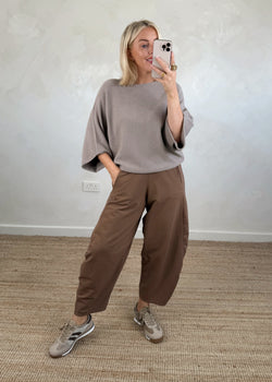 Farrah knit - mocha-The Style Attic