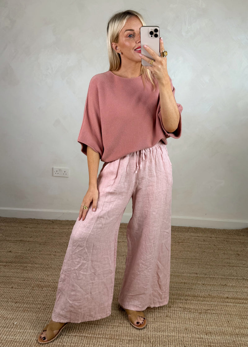 Farrah knit - rose pink-The Style Attic