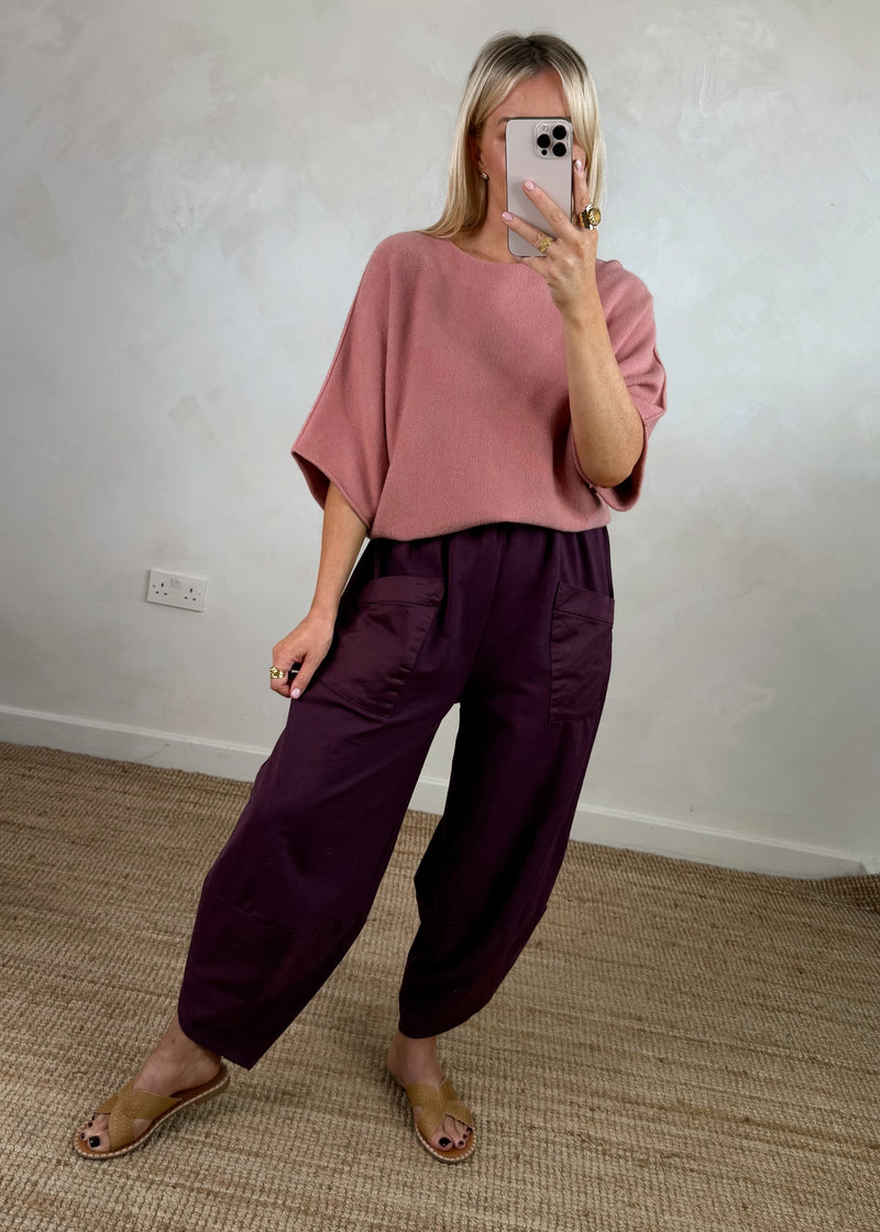 Farrah knit - rose pink-The Style Attic