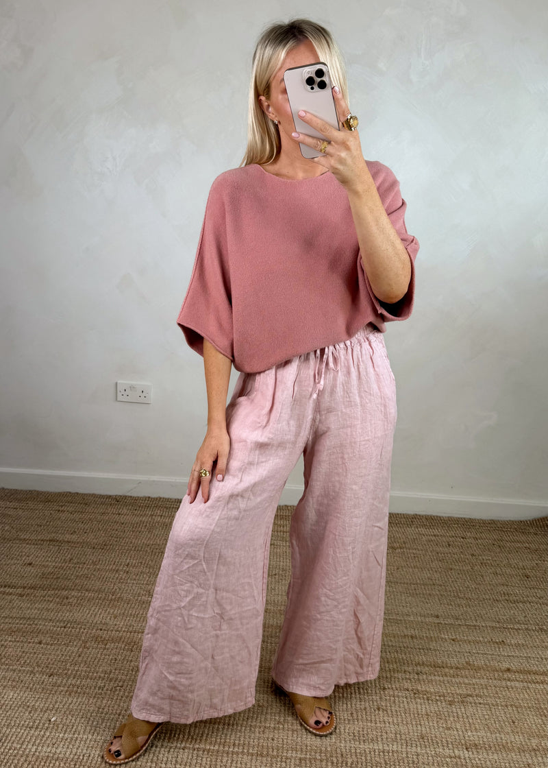 Farrah knit - rose pink-The Style Attic