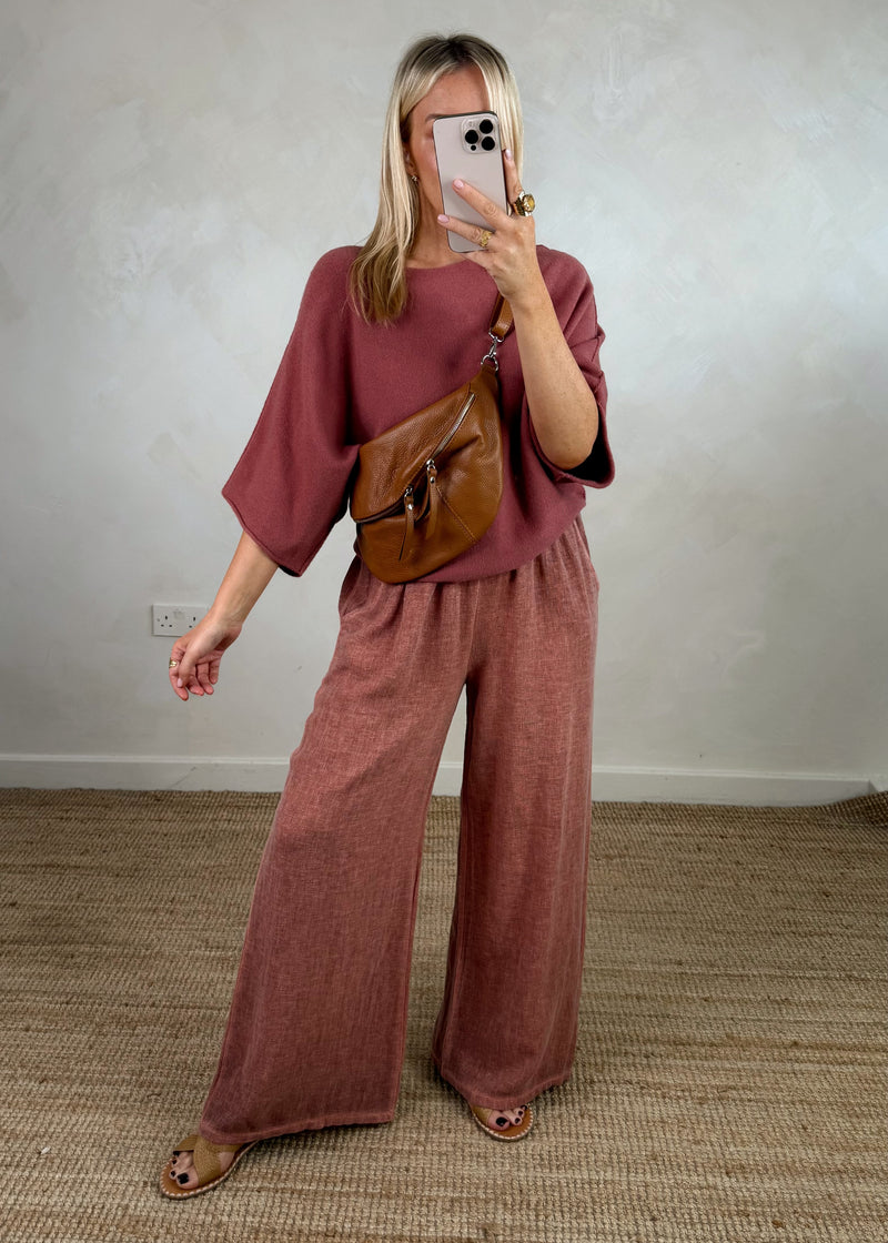 Farrah knit - rouge pink-The Style Attic