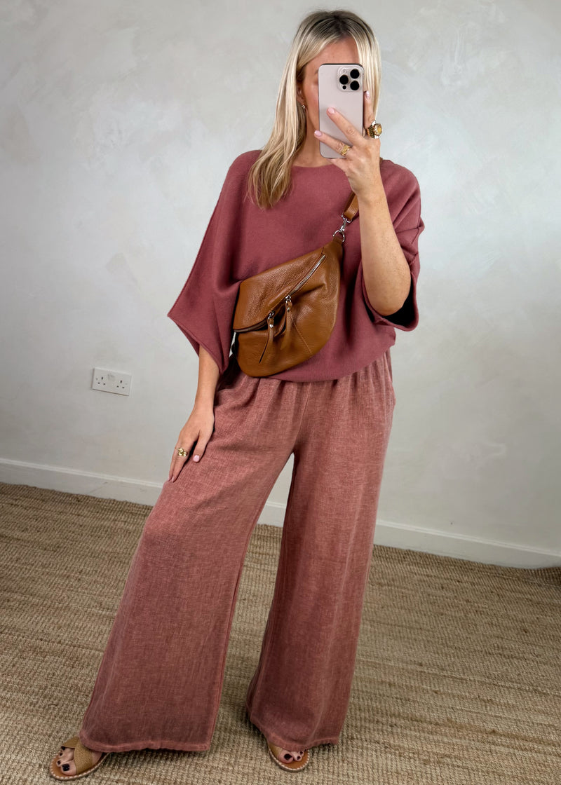 Farrah knit - rouge pink-The Style Attic