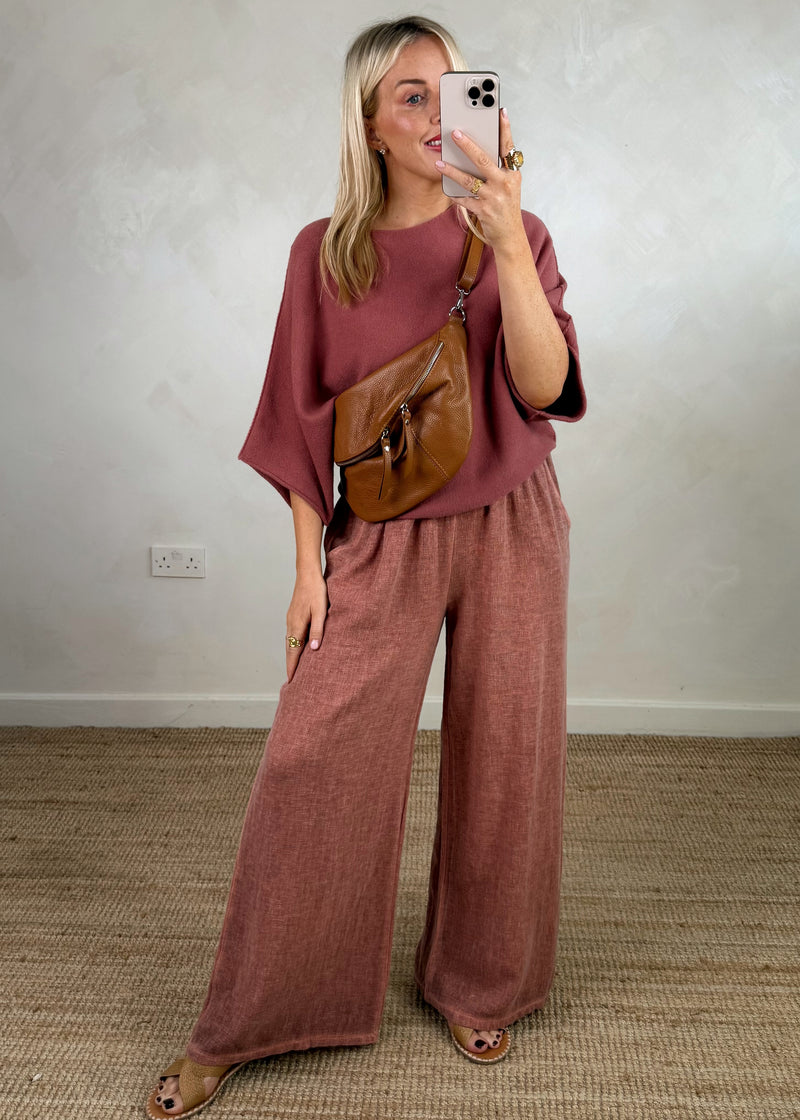 Farrah knit - rouge pink-The Style Attic
