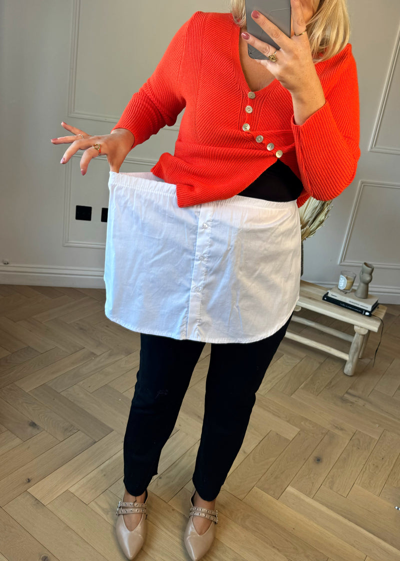 Faux shirt bottom-The Style Attic
