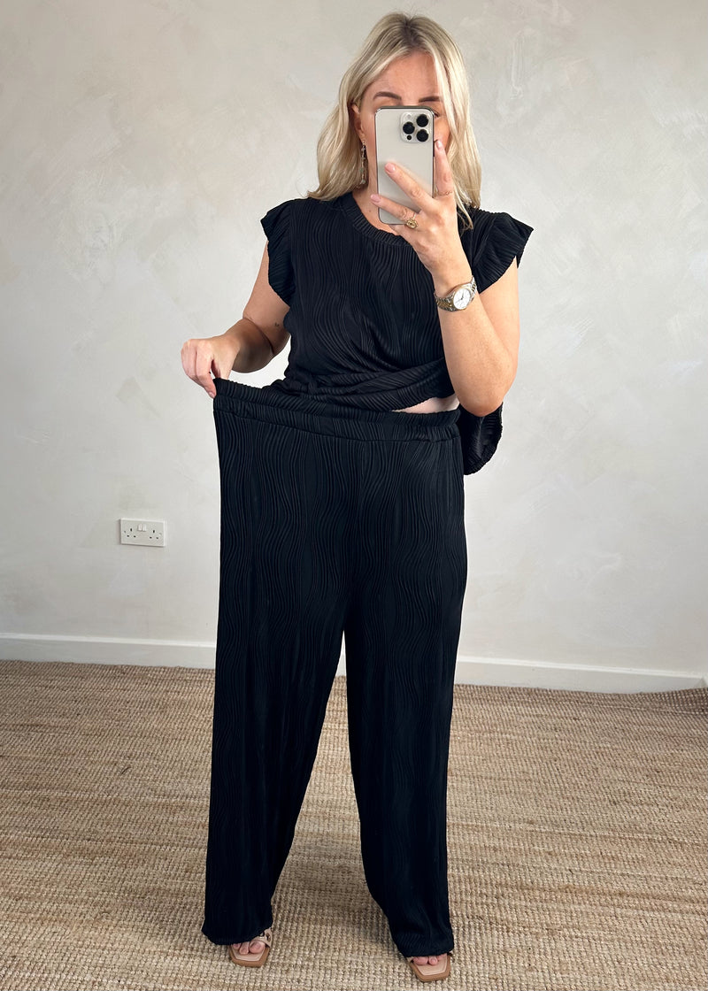 Felicity co-ord set - black-The Style Attic