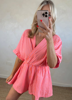 Fifi striped playsuit-The Style Attic