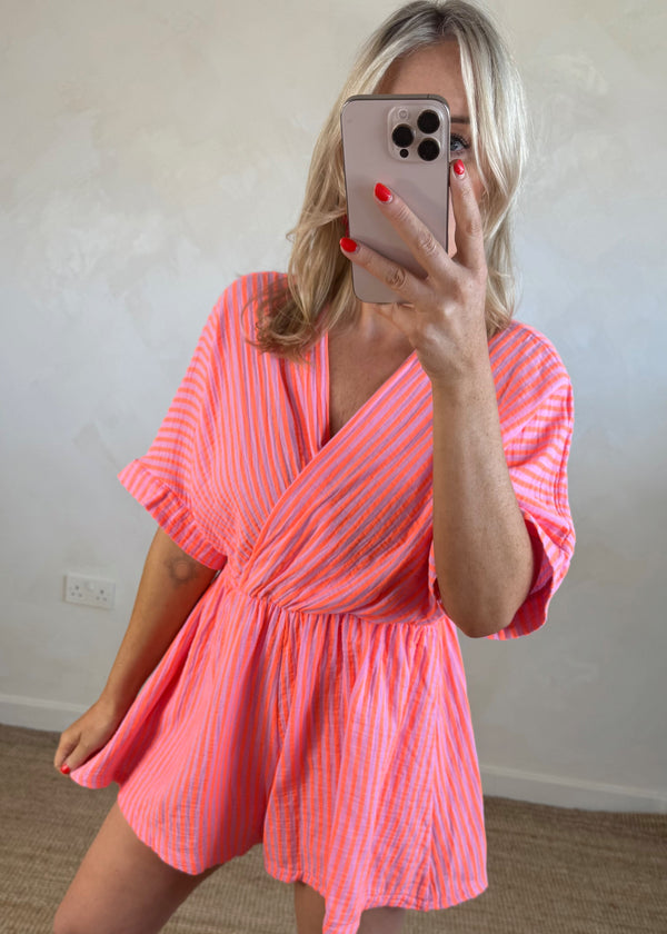 Fifi striped playsuit-The Style Attic