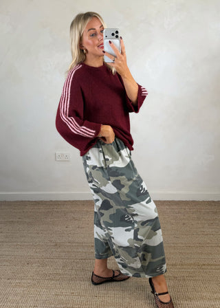 Finn barrel leg trouser - Camo-The Style Attic